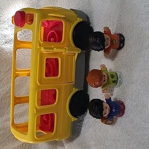Fisher-Price Yellow and Red Little People School Bus